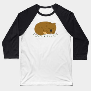 Wombat Dreaming Baseball T-Shirt